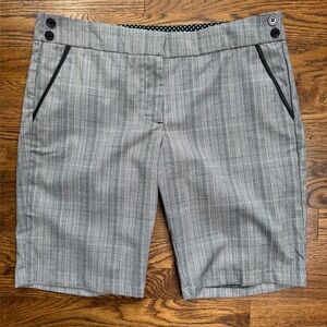 Speechless Gray Flat Front Plaid Dress Shorts Size 11